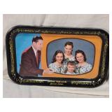 Lawrence Welk and Lennon Sisters and Lawrence Welk with Alice Metal Trays