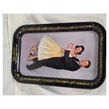 Lawrence Welk and Lennon Sisters and Lawrence Welk with Alice Metal Trays