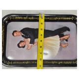 Lawrence Welk and Lennon Sisters and Lawrence Welk with Alice Metal Trays