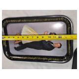 Lawrence Welk and Lennon Sisters and Lawrence Welk with Alice Metal Trays