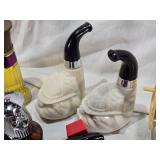 Large Avon Collectible Car and Novelty Bottles Some With Boxes and Unique Shapes like Pipes