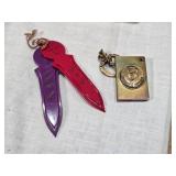 Vintage Collectibles including Elbow Lake Co-op Grain Jug and Pitcher, Henry McKenna Whiskey Jug, Pens, Lions Pins and Assorted Memorabilia