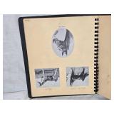 Vintage Cardboard General Store Box with Horse Figurines, Old Horse Scrapbook, and Table Runner