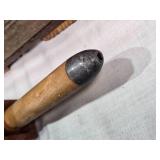 Vintage Wooden Crate, Wooden Box with Compartments, Wooden Basket, and Wooden Mallet