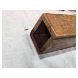 Vintage Wooden Crate, Wooden Box with Compartments, Wooden Basket, and Wooden Mallet