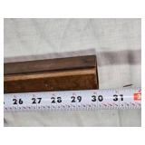 Vintage Wooden Crate, Wooden Box with Compartments, Wooden Basket, and Wooden Mallet