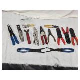 Lot of Hand Tools Including OTC Pliers, Vice Grip and Wire Strippers