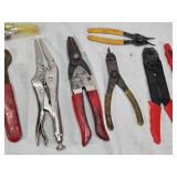 Lot of Hand Tools Including OTC Pliers, Vice Grip and Wire Strippers