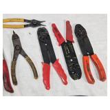 Lot of Hand Tools Including OTC Pliers, Vice Grip and Wire Strippers
