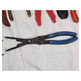 Lot of Hand Tools Including OTC Pliers, Vice Grip and Wire Strippers