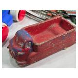 Vintage and Modern Toys including Tin Train Set, Toy Cars, and Action Figures