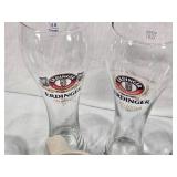 Lot of Beer Glasses and Mugs Including Erdinger, Franziskaner, Binding Bier Mugs and Others