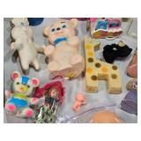 Vintage and Modern Toys Collection including Disney Mobiles, Tomy Toys, and Fisher-Price Carousel