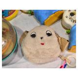 Vintage and Modern Toys Collection including Disney Mobiles, Tomy Toys, and Fisher-Price Carousel