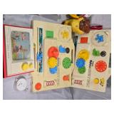 Fisher-Price and Playskool Toy Collection including Musical Busy Box, Music Box Record Player, and More