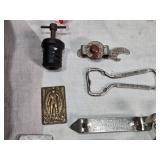 Golden Champale and Metbrau Inflatable Advertising Displays, Liquor Pourers, and Bottle Openers including Hamms and Stoppers