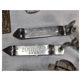 Golden Champale and Metbrau Inflatable Advertising Displays, Liquor Pourers, and Bottle Openers including Hamms and Stoppers