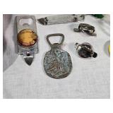 Golden Champale and Metbrau Inflatable Advertising Displays, Liquor Pourers, and Bottle Openers including Hamms and Stoppers