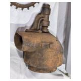 Scrap Iron Fan Housing, Cast Iron Barn Pulley, and Miscellaneous Hardware