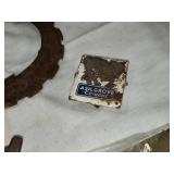 Scrap Iron Fan Housing, Cast Iron Barn Pulley, and Miscellaneous Hardware