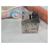 Assorted vintage decorative items including a Atlantic Mold Ceramic Victorian shoe, USA Ceramic Pitcher, Mango Wood Container, beer stein and More