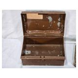 Lot of Vintage Metal Storage Boxes