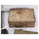 Lot of Vintage Metal Storage Boxes