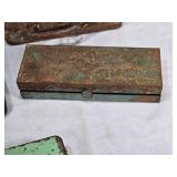 Lot of Vintage Metal Storage Boxes