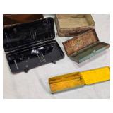 Lot of Vintage Metal Storage Boxes