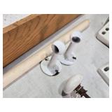 Corning Ware MW-2 Microwave Browner Grill, Ceramic Fixtures, and Vintage Faucet Set