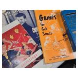 Mixed Vintage Media Including 1960 era Cub Scout Magazines, Piano Rolls, Sheet Music and More