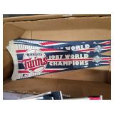 Massive Minnesota Twins Memorabilia Collection including Over 70 Pennants, Programs from the 1970s, and Collectible Cups