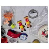 Lot of Toys and Collectibles including Wooden Blocks, Old Mickey Mouse Figures, Star Wars and More