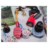 Lot of Toys and Collectibles including Wooden Blocks, Old Mickey Mouse Figures, Star Wars and More