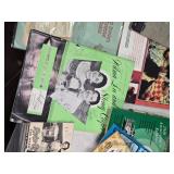 Lot of Vintage Publications and Catalogs including 1955 Mercury Body Parts Catalogue, Various Cookbooks, and Automotive Guides