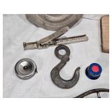 Vintage Tools and Hardware Items including Yale Door Closer, Drill, Another Door Closer, Pruners, Pliers and More