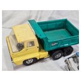 Structo Hydraulic Dump Truck, Tonka Tow Truck, and Tonka Semi Cab with Accessories