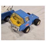 Structo Hydraulic Dump Truck, Tonka Tow Truck, and Tonka Semi Cab with Accessories