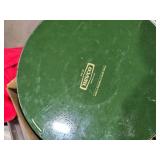 Movieland Wax Museum Tray, Italian Automobili Tray, Brass Bucket with Geese and Various Other Brass Items