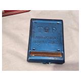 Union Leader Tobacco Tin, Sentinel First Aid Kit Tin Only, Metalife Oil Can Bank, Be Sure Gas Measuring Can, Fitness Course Booklet and Others