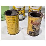 Union Leader Tobacco Tin, Sentinel First Aid Kit Tin Only, Metalife Oil Can Bank, Be Sure Gas Measuring Can, Fitness Course Booklet and Others