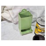 Union Leader Tobacco Tin, Sentinel First Aid Kit Tin Only, Metalife Oil Can Bank, Be Sure Gas Measuring Can, Fitness Course Booklet and Others