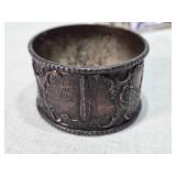 Vintage Aluminum and Silver Items including Seapod Trays, Bell, Goblet, and Napkin Ring