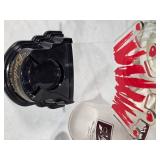 Beer Collectibles and Memorabilia Lot including Coors Light, Budweiser, Schlitz Items, High Life, JR Beer Six Pack, Keychains, Jim Beam New Mexico Decanter and More