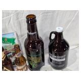 Beer Collectibles and Memorabilia Lot including Coors Light, Budweiser, Schlitz Items, High Life, JR Beer Six Pack, Keychains, Jim Beam New Mexico Decanter and More