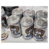 Beer Collectibles and Memorabilia Lot including Coors Light, Budweiser, Schlitz Items, High Life, JR Beer Six Pack, Keychains, Jim Beam New Mexico Decanter and More