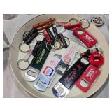 Beer Collectibles and Memorabilia Lot including Coors Light, Budweiser, Schlitz Items, High Life, JR Beer Six Pack, Keychains, Jim Beam New Mexico Decanter and More