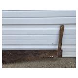 Two-Man Crosscut Logging Saw with Wooden Handles 6 Foot