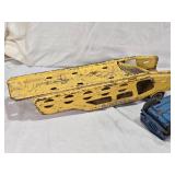 Tonka Motor Transport Trailer and Tonka Jeep Toy