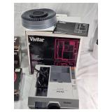 Vivitar Slide Projector and Accessories including 3000 AF Model, Automatic Slide Viewer, and Film Transfer System
